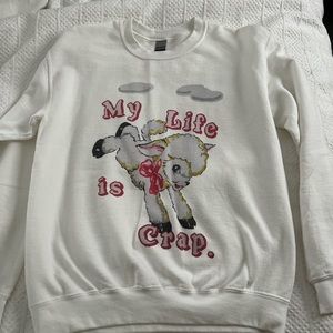 Marc Jacobs / Harry Styles inspired “My Life is Crap” crewneck. Size small.